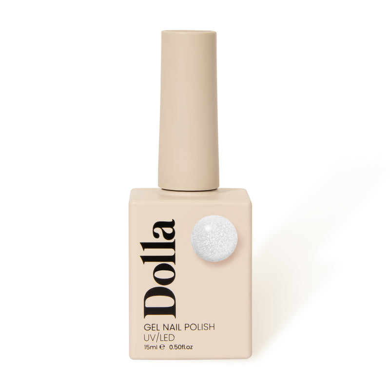 Professional pearl white gel nail polish for the best nail designs UK. | Dolla