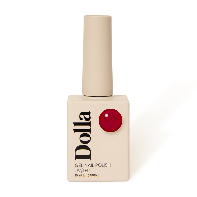 Professional-grade Miss Dolla red gel polish, UV/LED curable with quick soak-off, perfect for salons. | Miss Dolla