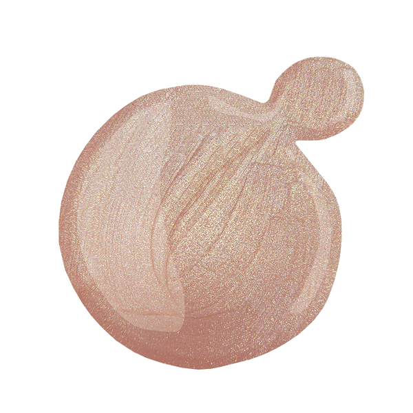 Shimmering rose gold UV/LED gel polish by Miss Dolla, designed for quick soak-off and no nail damage. | Dolla